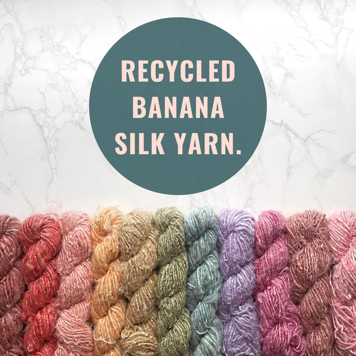 Recycled Banana Yarn MultiColor  SilkRouteIndia - Inspire Uplift