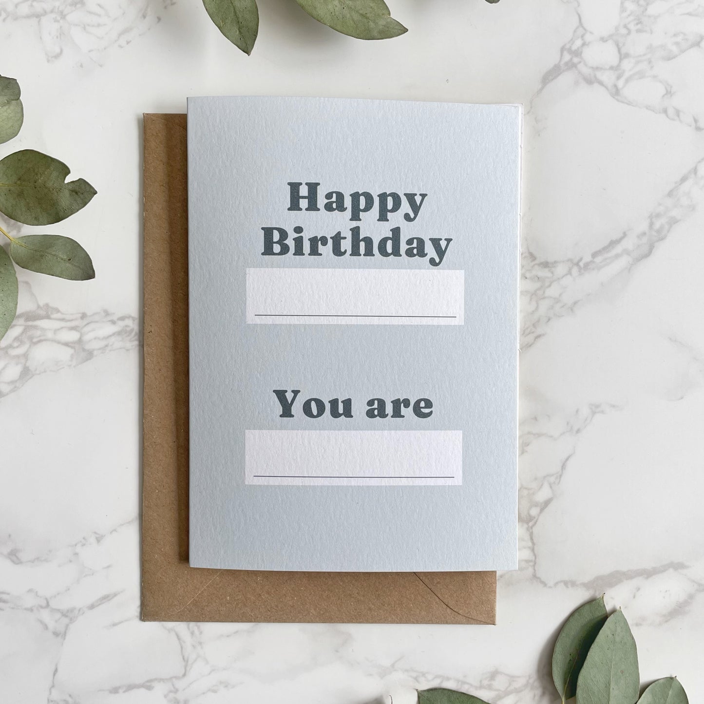 'Happy Birthday' Customisable Greetings Card