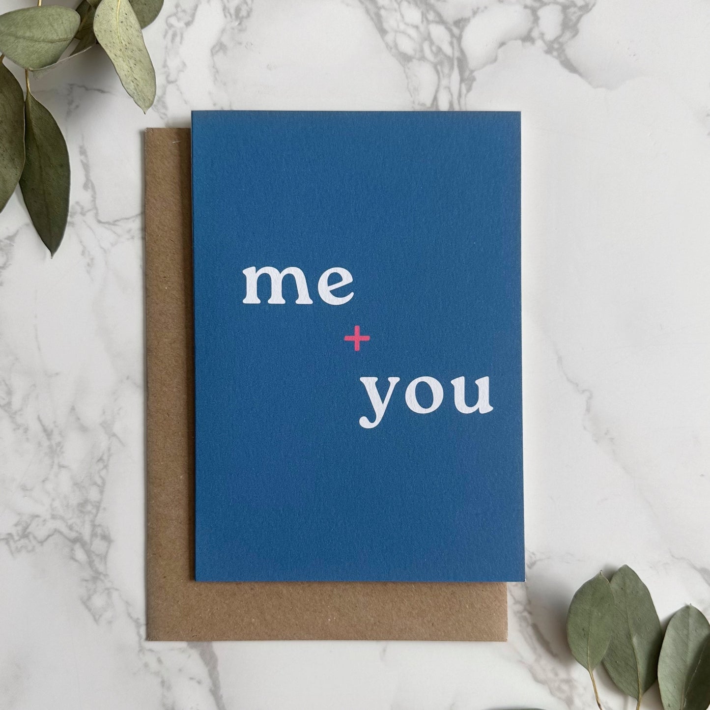 'me + you' Greetings Card