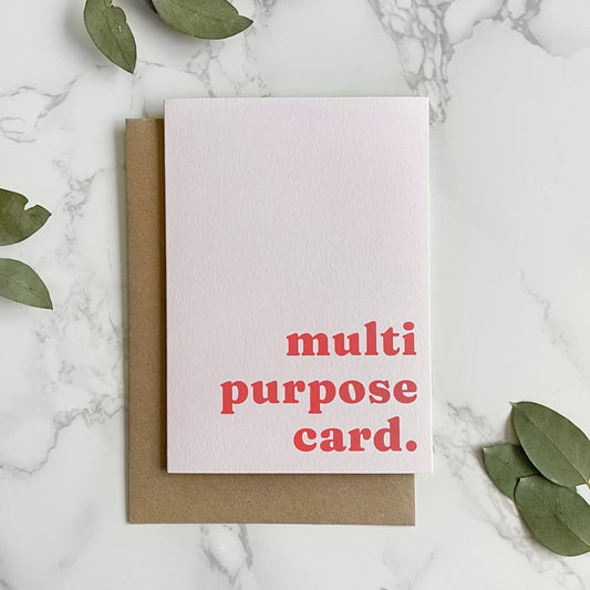 'Multi Purpose Card.' Greetings Card
