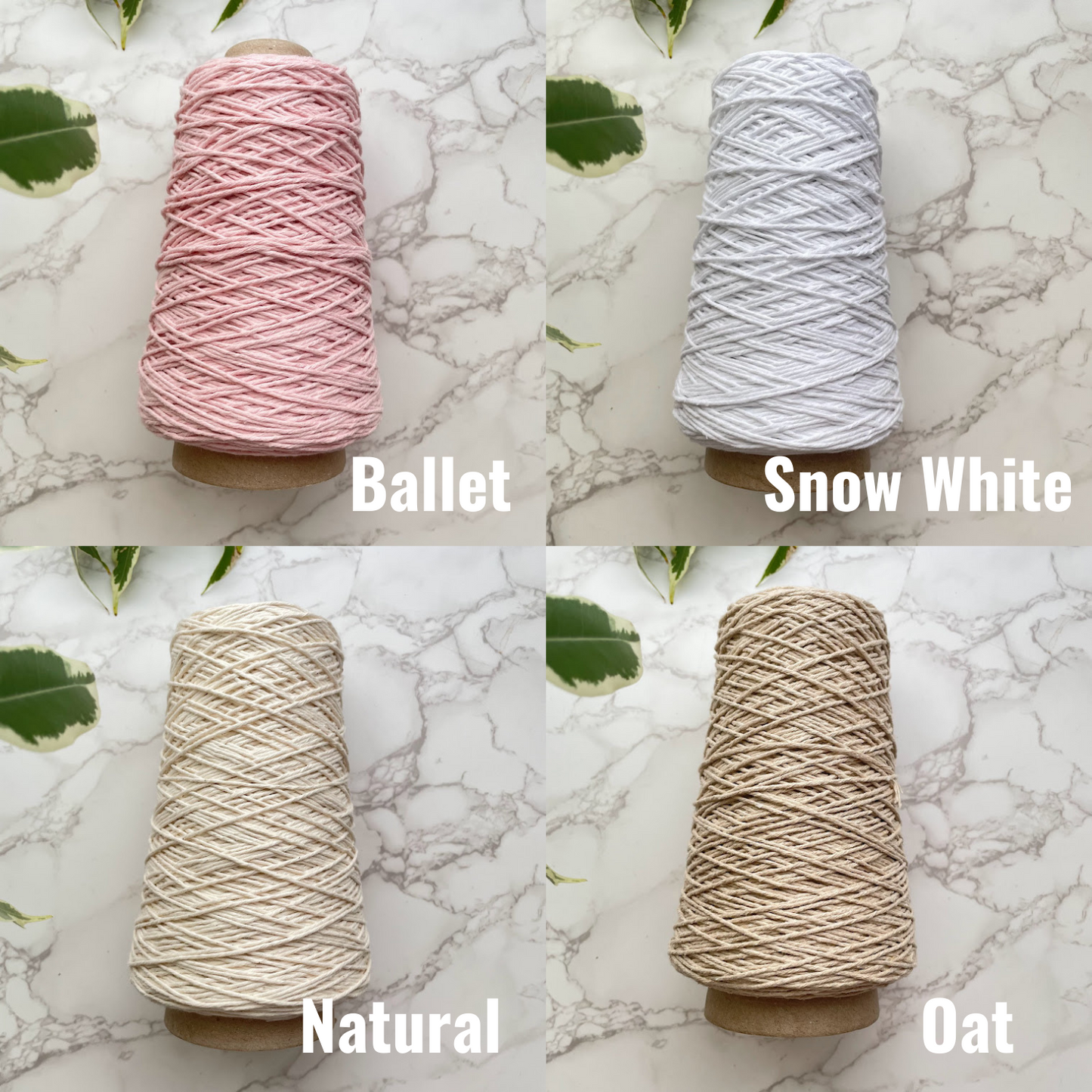 1.5mm Cotton String/Warp - White