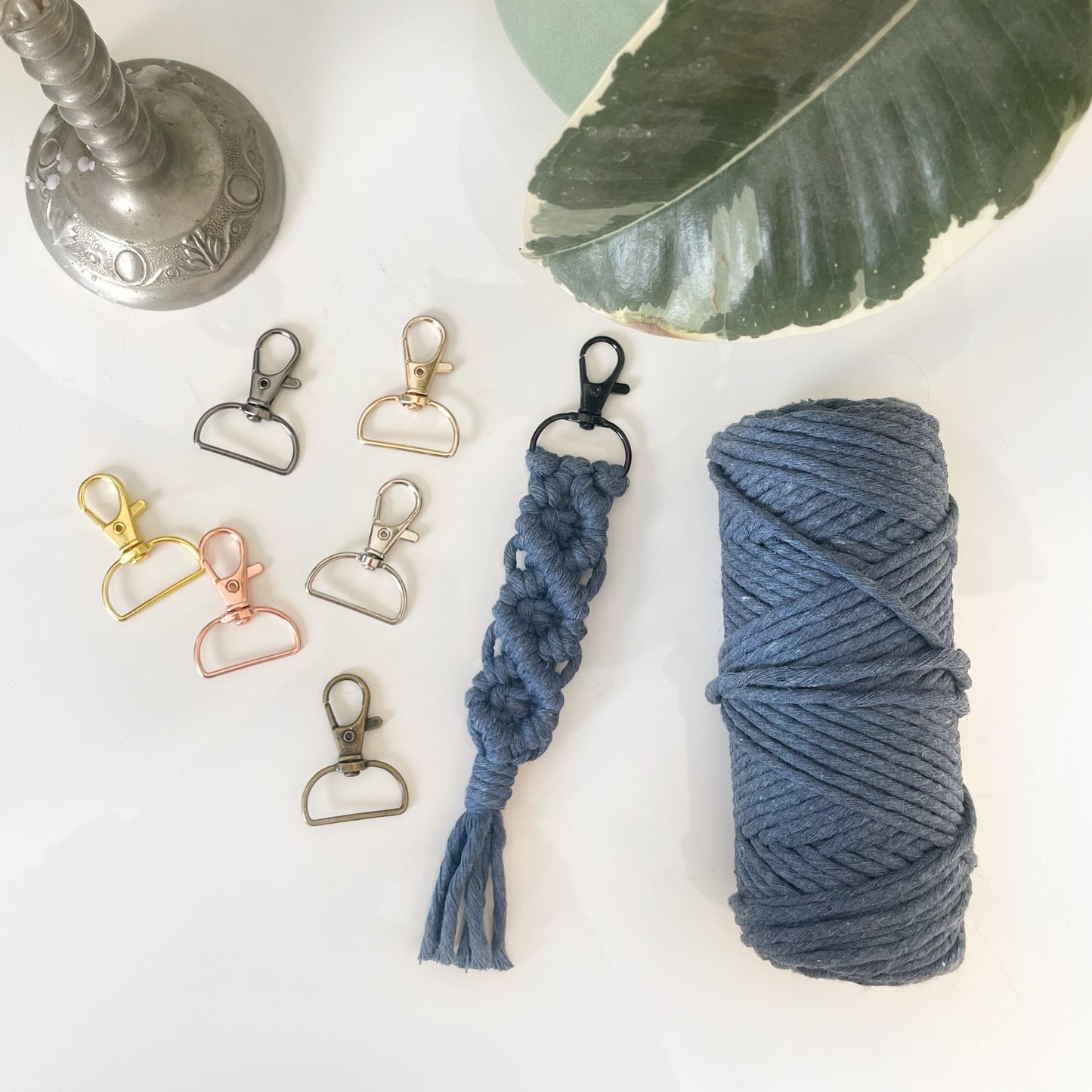 D Ring Swivel Keychain Clasps