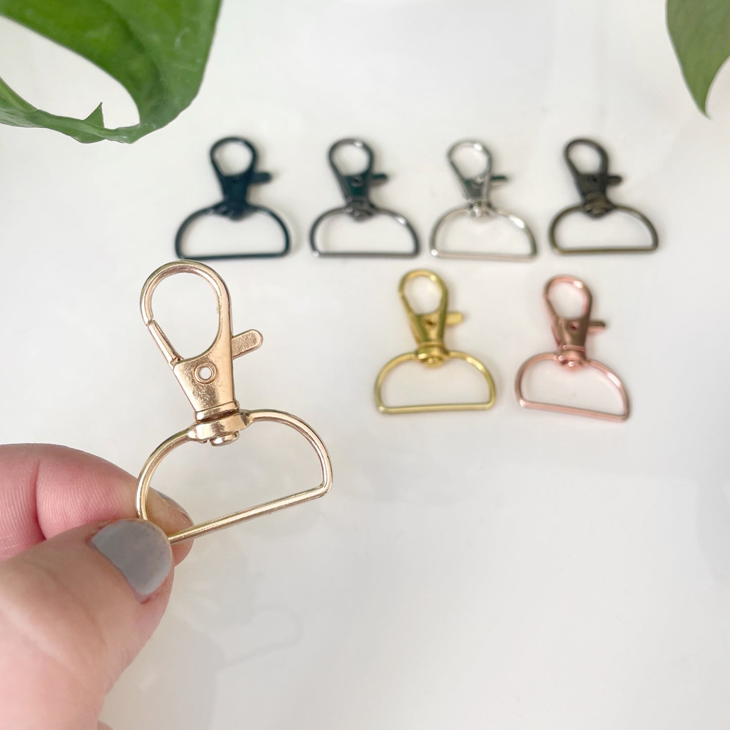 D Ring Swivel Keychain Clasps