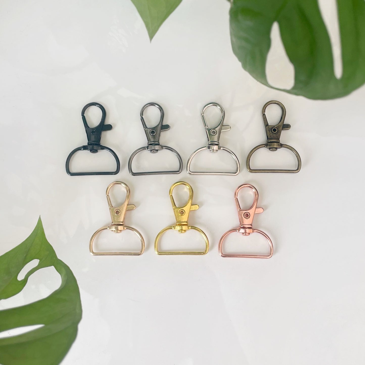 D Ring Swivel Keychain Clasps