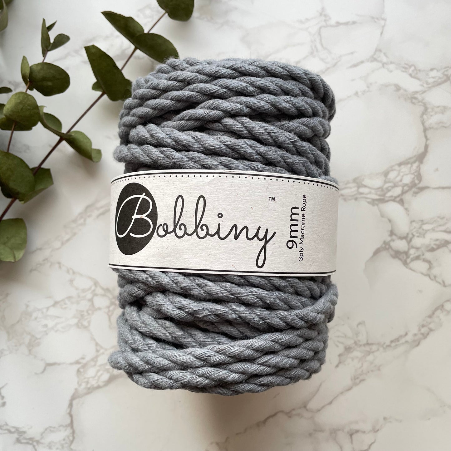 Bobbiny 9mm Cotton 3ply Rope