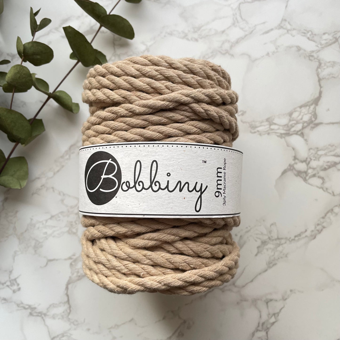 Bobbiny 9mm Cotton 3ply Rope