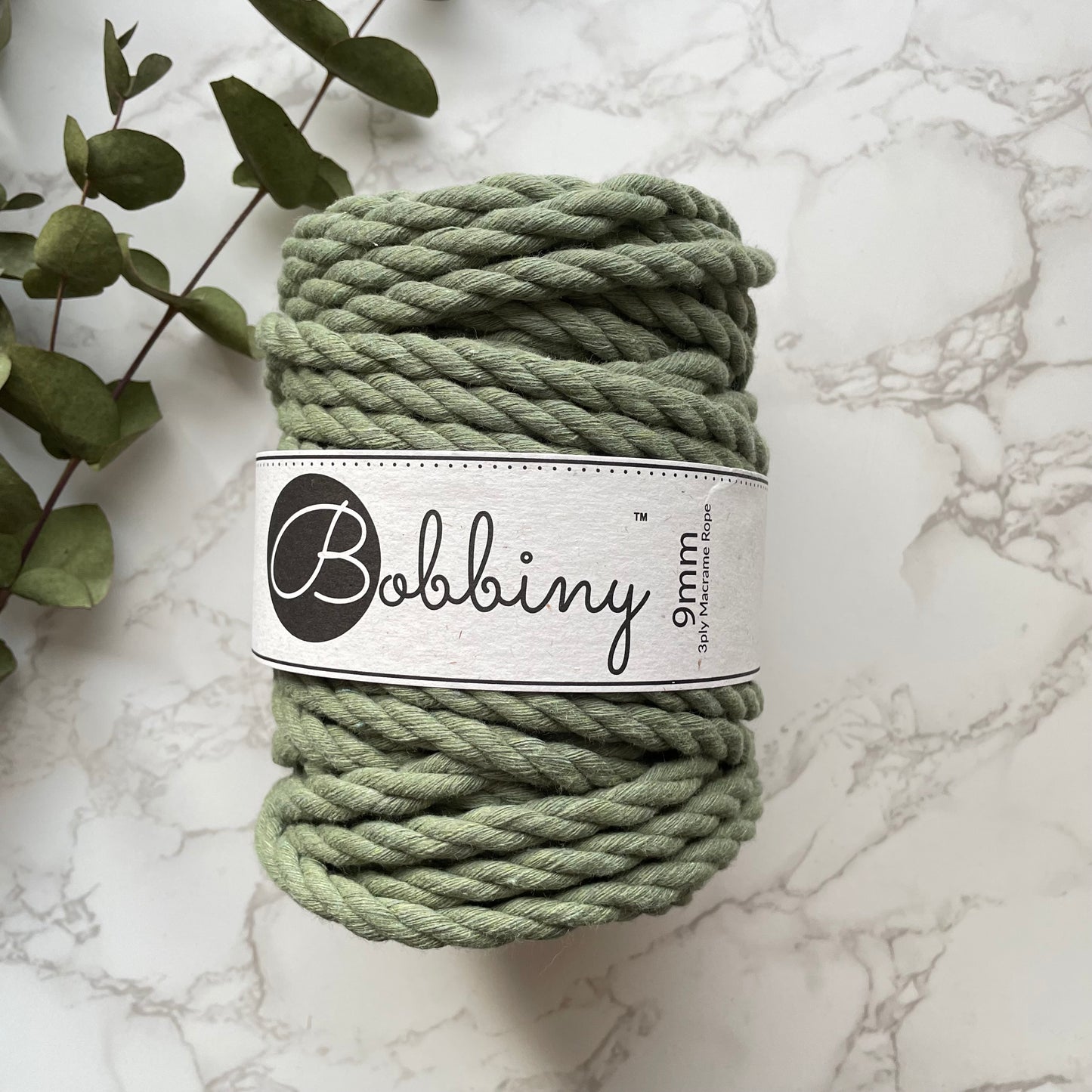 Bobbiny 9mm Cotton 3ply Rope