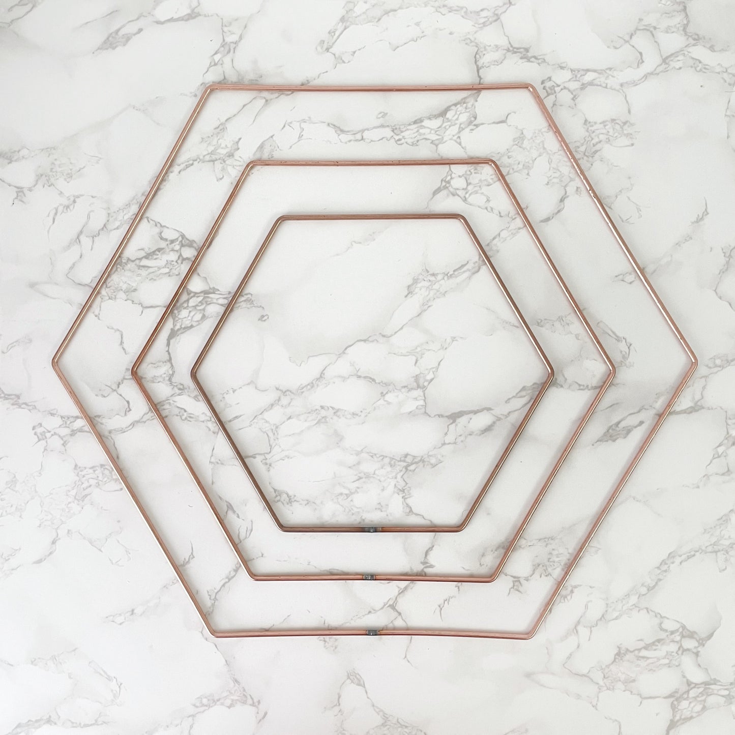 Metal Hexagon Frame - 6" / 9" / 12" / 16"