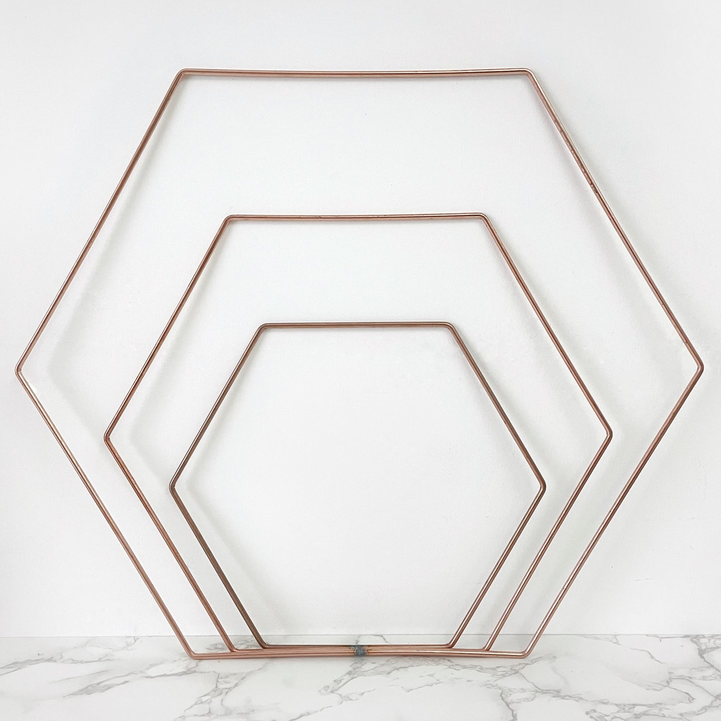 Metal Hexagon Frame - 6" / 9" / 12" / 16"