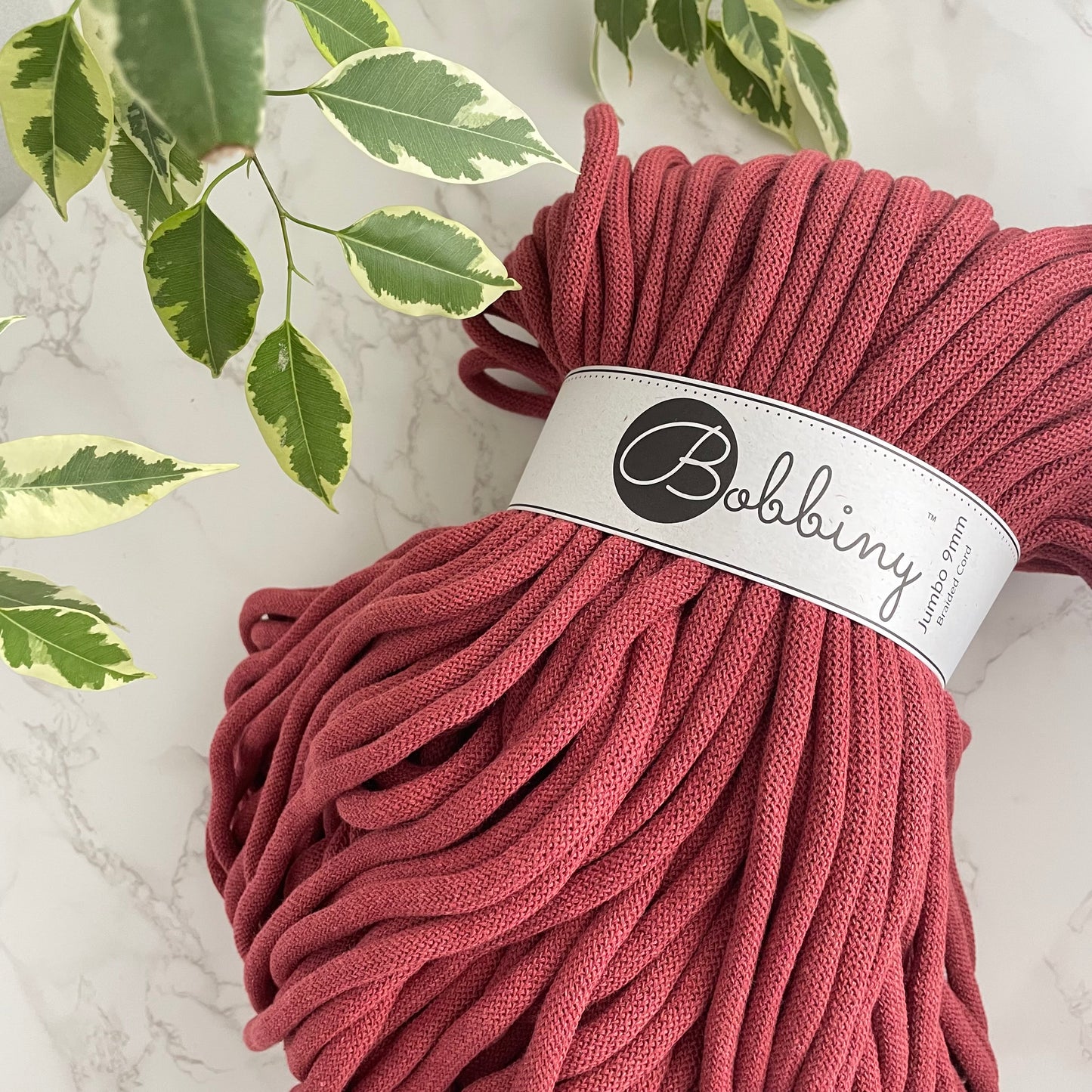 Bobbiny JUMBO 9mm 'Wild Rose' Cotton Braided Cord