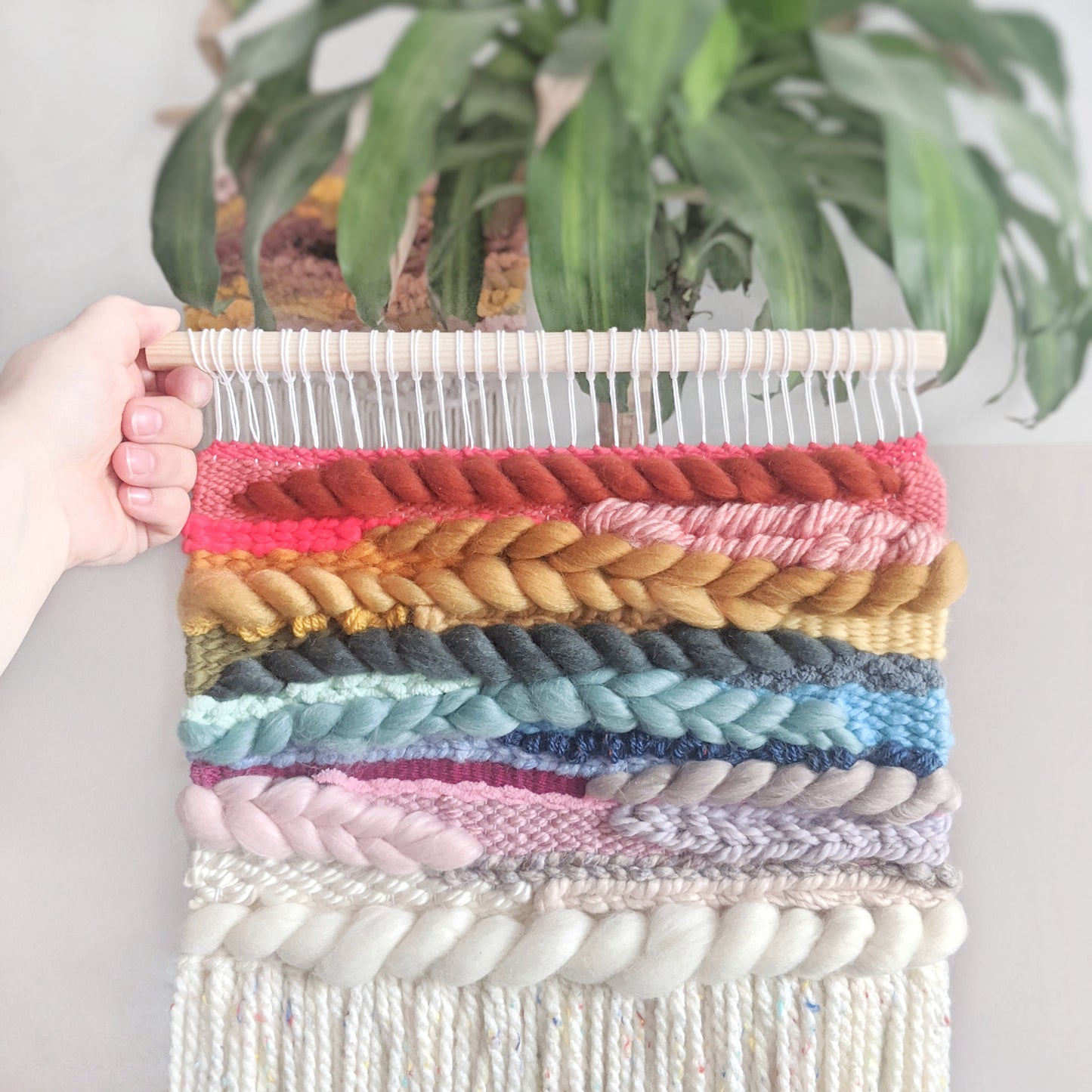 Rainbow Woven Wall Hanging - Wall Art - Weave