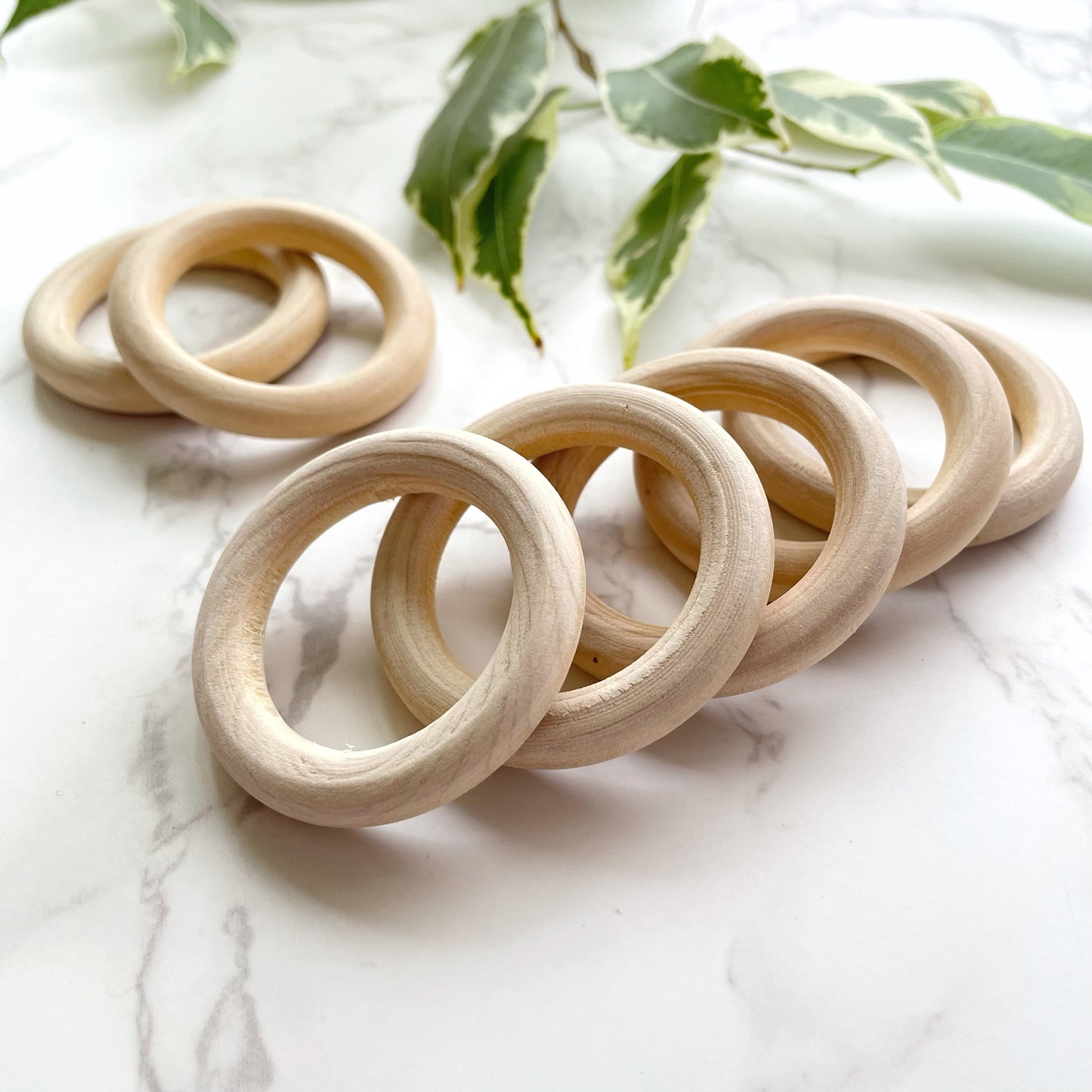 Wooden Rings - 5.5cm - Pack of 4