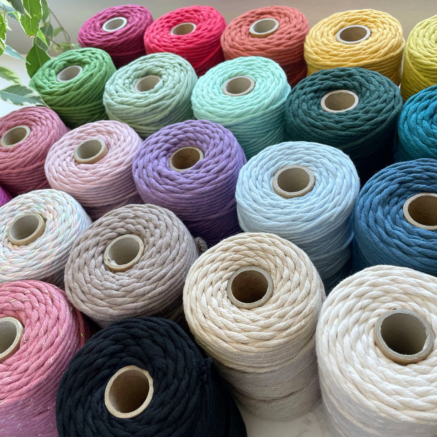 Recycled 5mm Cotton String - Heather