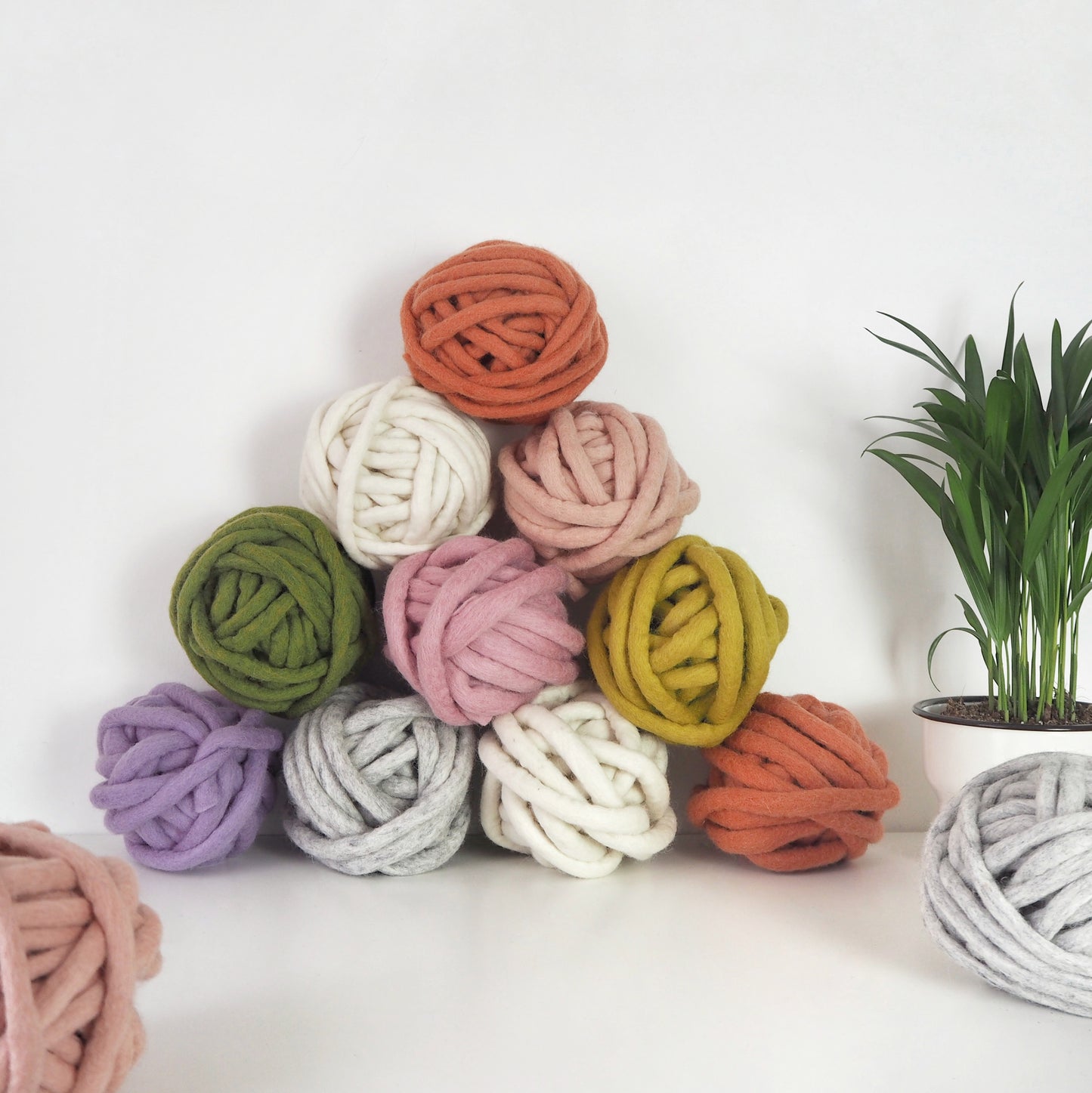 Felted Wool Yarn - Chunky 10mm