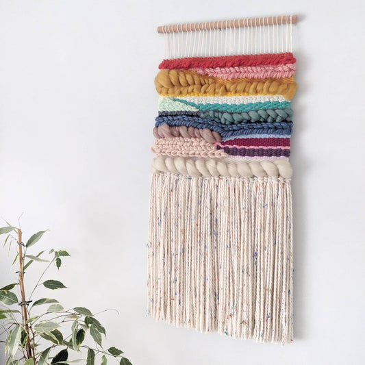 Rainbow Woven Wall Hanging - Wall Art - Weave
