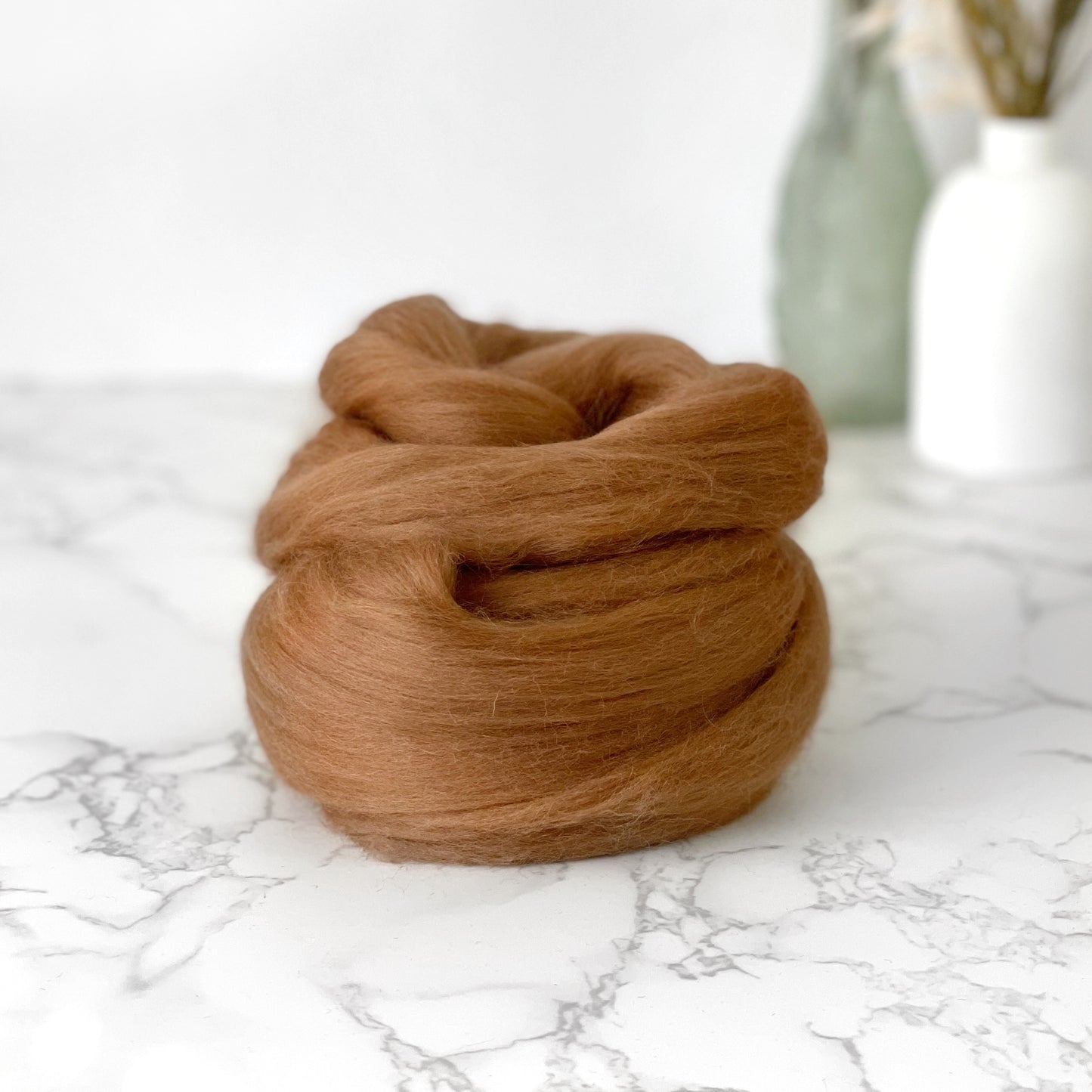 Fine Merino Wool Top Roving - Alder