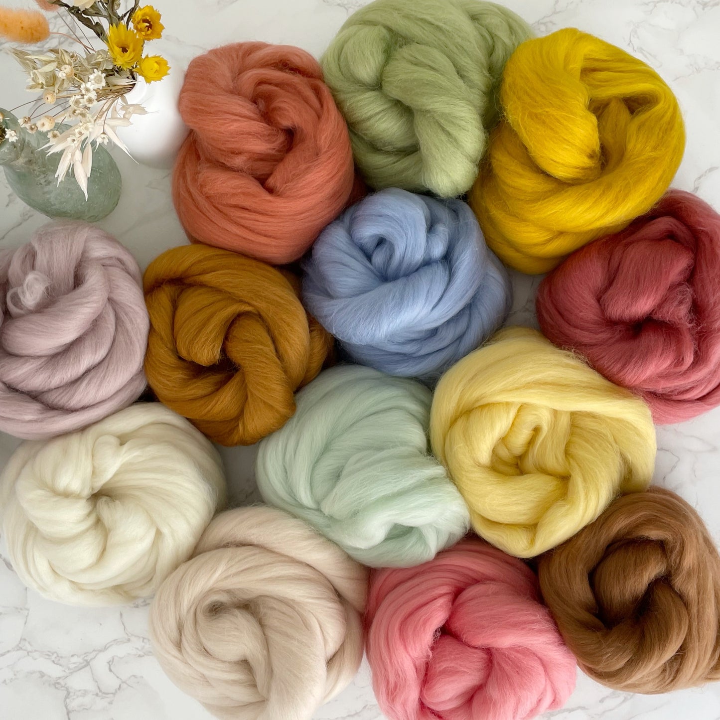 Fine Merino Wool Top Roving - Alder