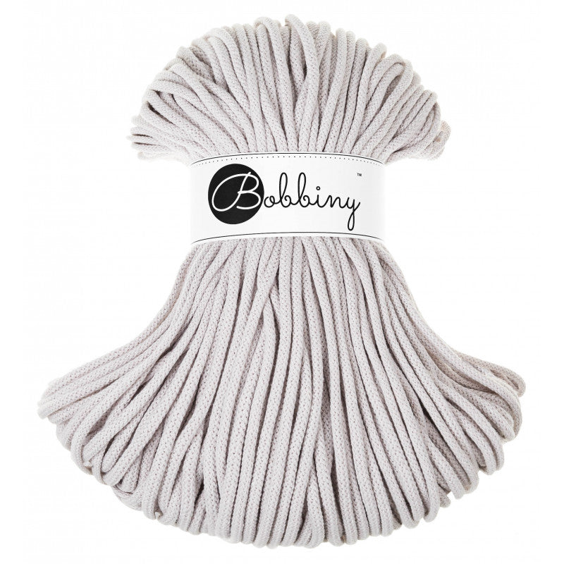 Bobbiny 5mm 'Moonlight' Cotton Braided Cord - 100m