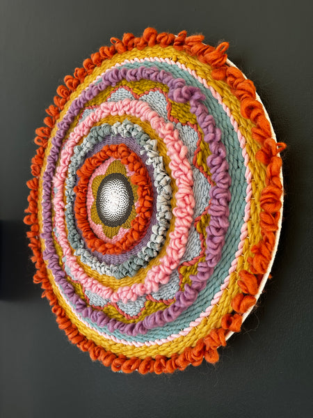 Lola - 23” Circular Colourful Weaving