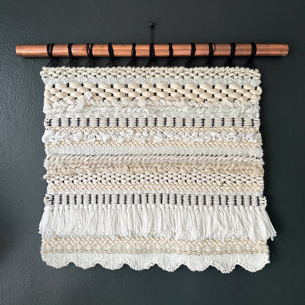 Neutral Pattern Woven Wall Hanging