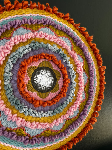 Lola - 23” Circular Colourful Weaving