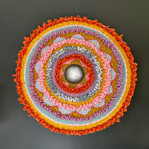 Lola - 23” Circular Colourful Weaving