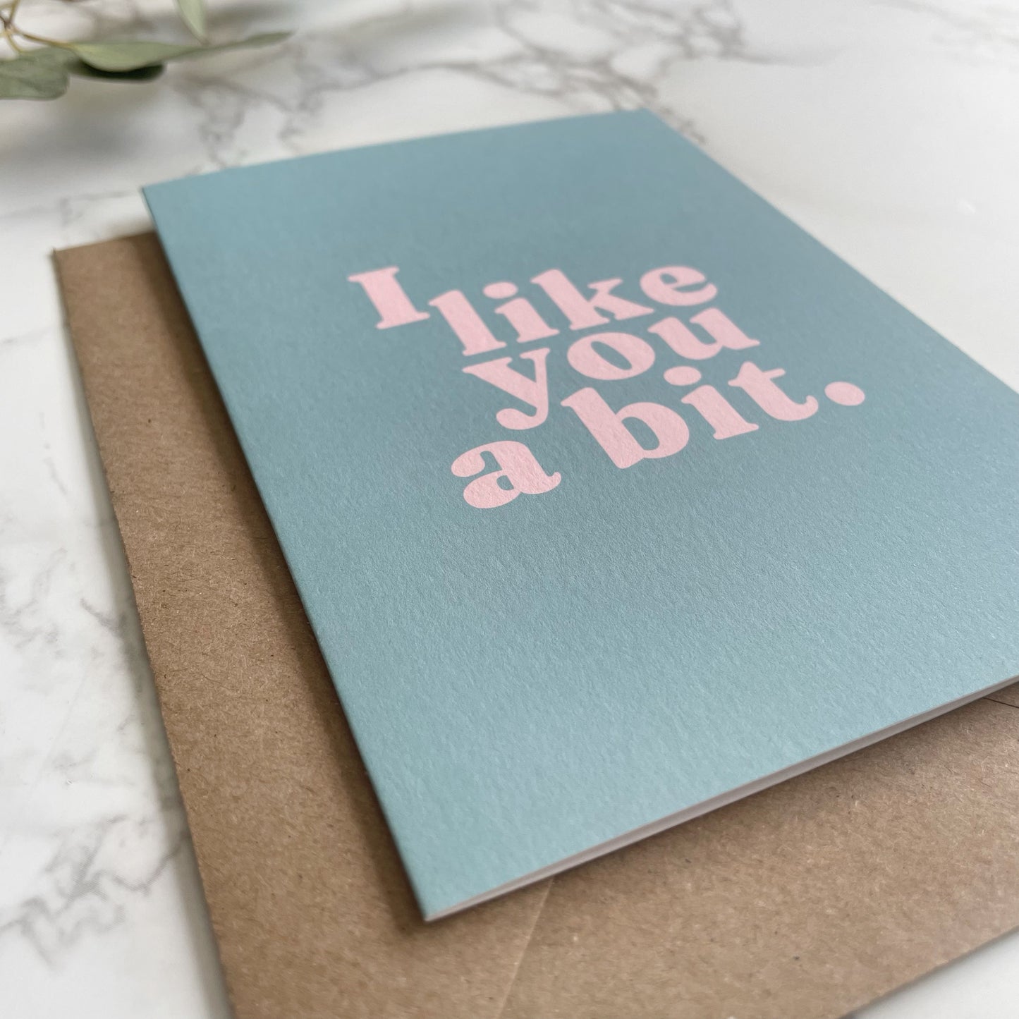 'I Like You A Bit.' Greetings Card