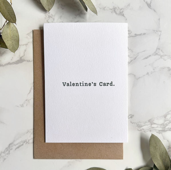 'Valentine's Card.' Greetings Card