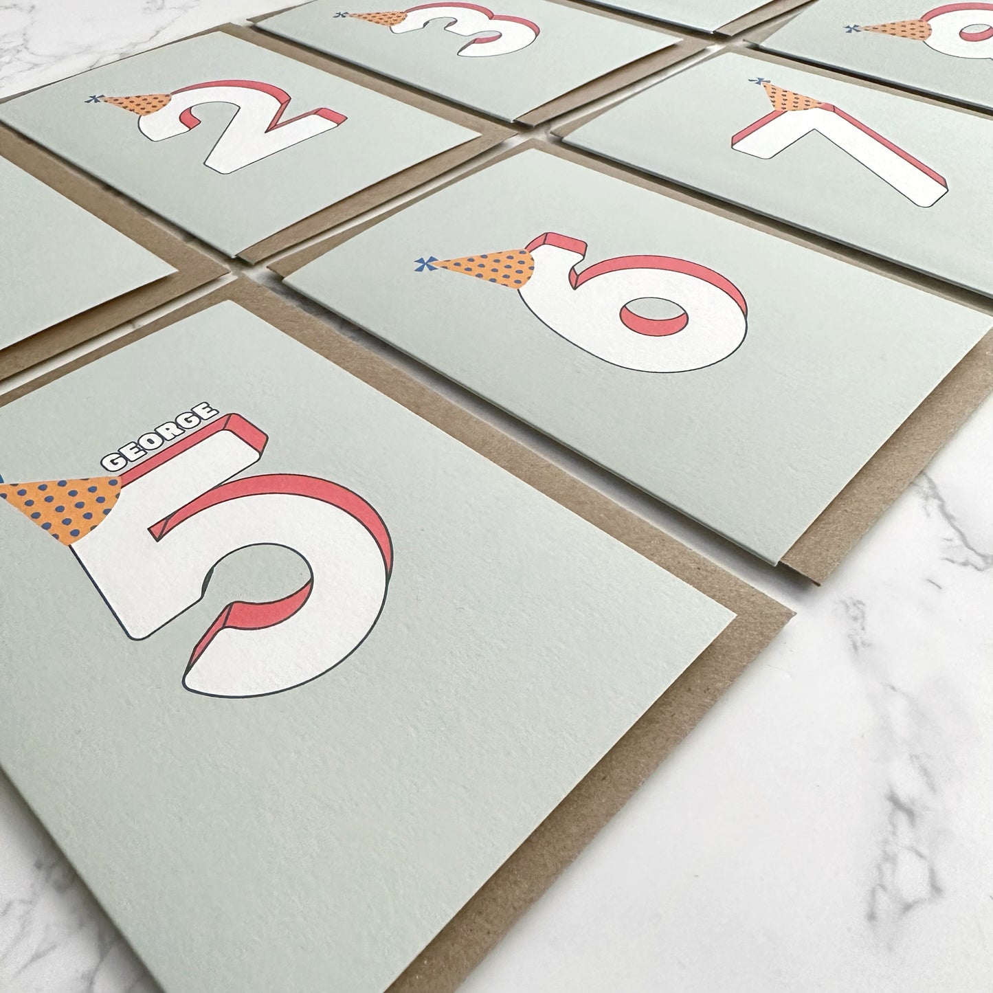 '1' First Birthday Greetings Card