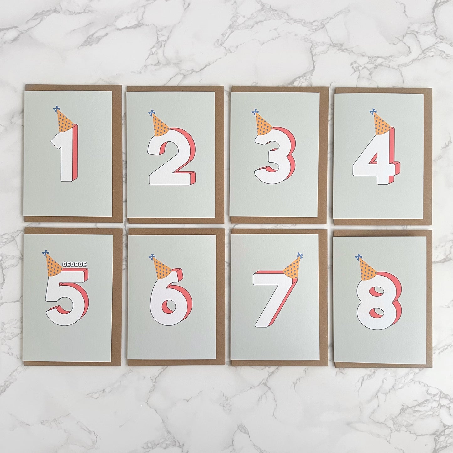 '5' Fifth Birthday Greetings Card