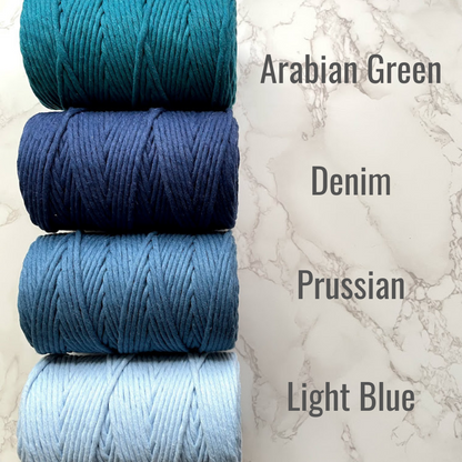 Recycled 5mm Cotton String - Denim Navy
