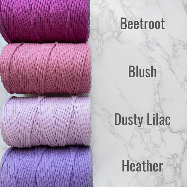 Recycled 5mm Cotton String - Heather