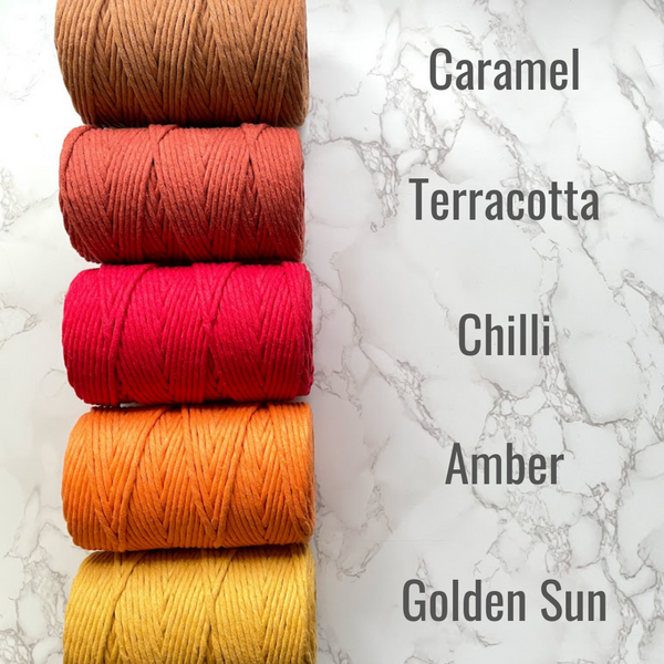 Recycled 5mm Cotton String - Amber