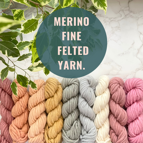 Merino Fine Finger Felted Yarn