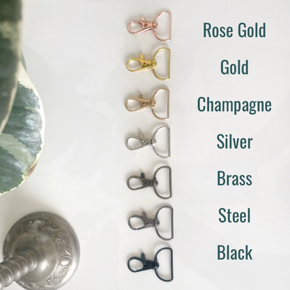 D Ring Swivel Keychain Clasps