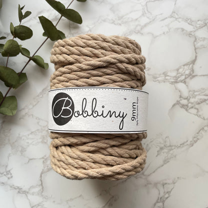 Bobbiny 9mm Cotton 3ply Rope