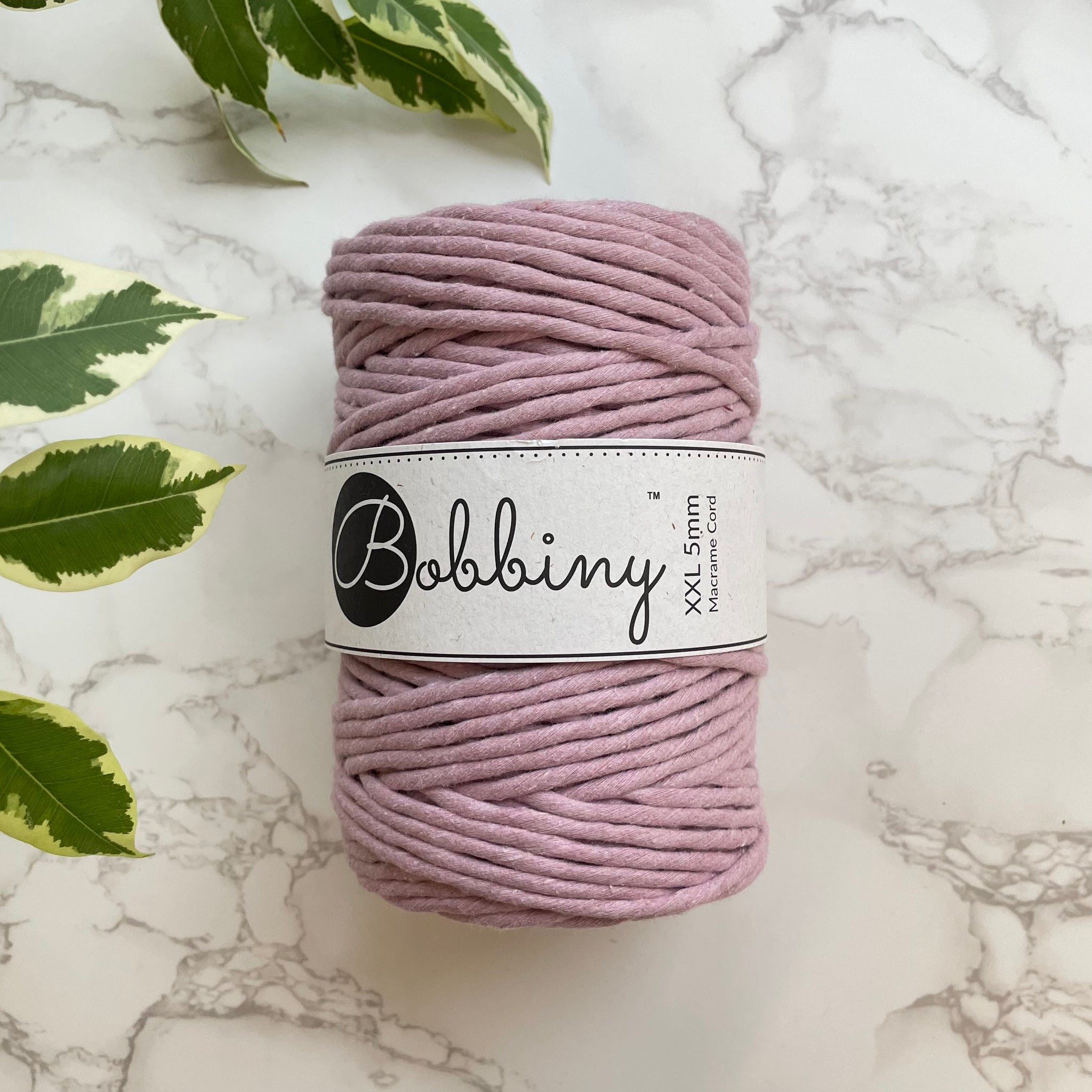 Bobbiny 5mm 'Dusty Pink' Cotton String - 100m
