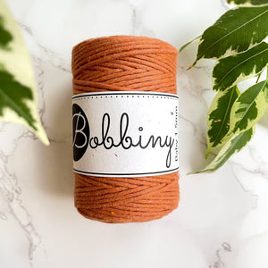 Bobbiny 1.5mm 'Terracotta ' Cotton String - 100m