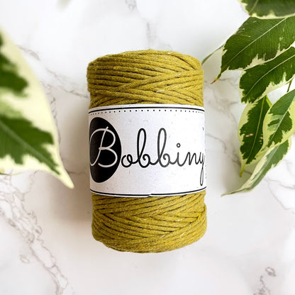 Bobbiny 1.5mm 'Golden Kiwi ' Cotton String - 100m