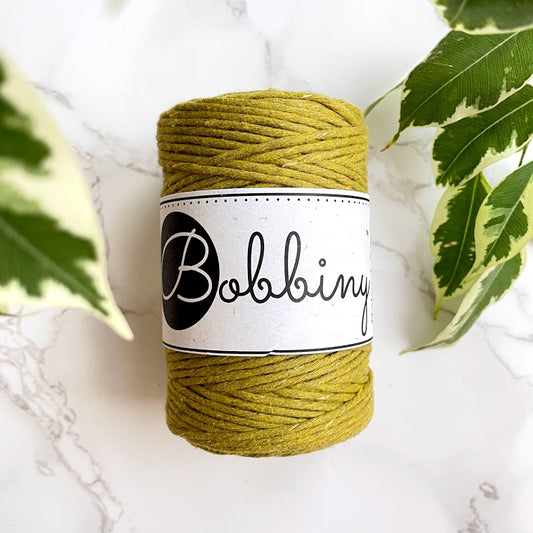 Bobbiny 1.5mm 'Golden Kiwi ' Cotton String - 100m