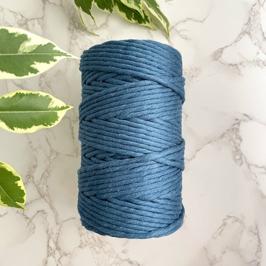Recycled 5mm Cotton String - Prussian