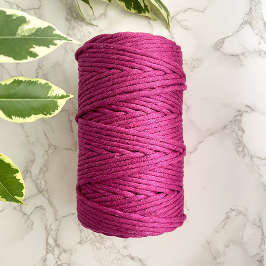 Recycled 5mm Cotton String - Beetroot