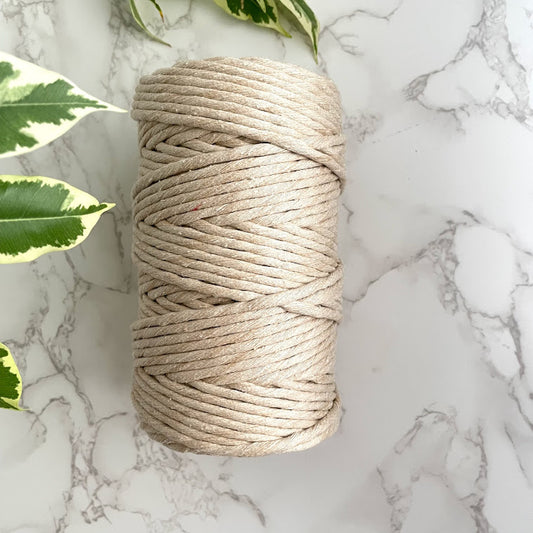 Recycled 5mm Cotton String - Linen