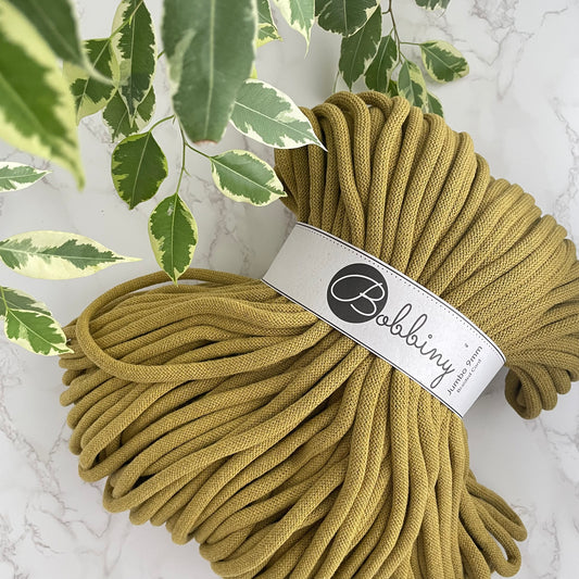 Bobbiny JUMBO 9mm 'Kiwi' Cotton Braided Cord