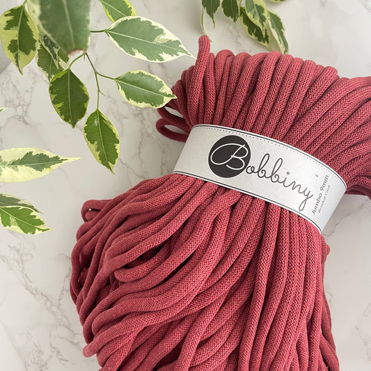 Bobbiny JUMBO 9mm 'Wild Rose' Cotton Braided Cord