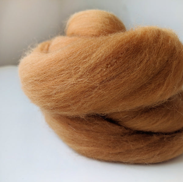 Merino Wool Roving - Cinnamon