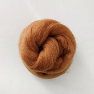Merino Wool Roving - Cinnamon