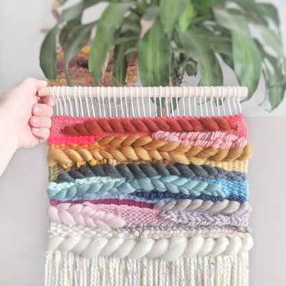 Rainbow Woven Wall Hanging - Wall Art - Weave