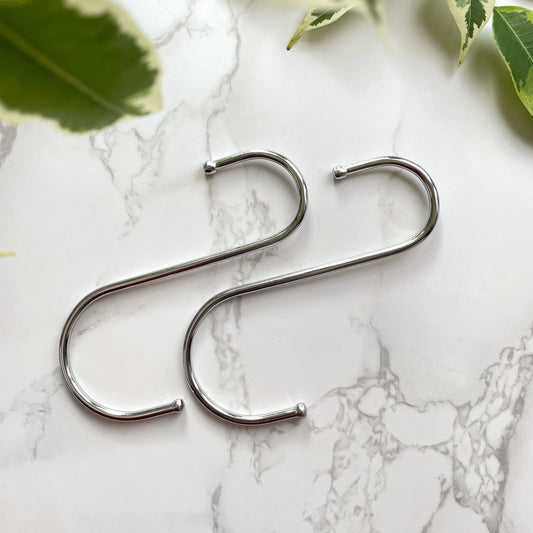 Metal S Hooks - 2 Pack