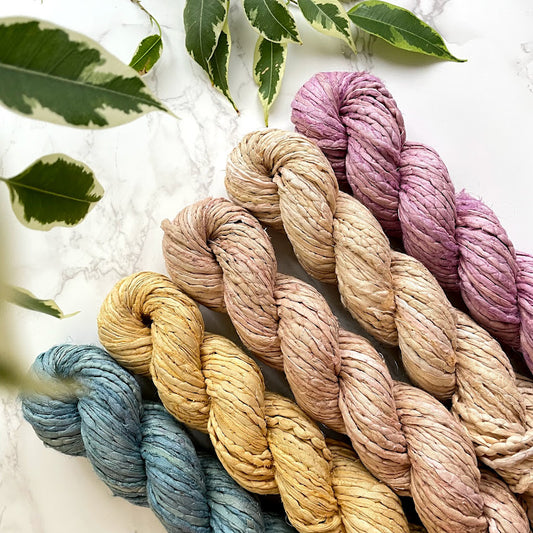 Recycled Sari Silk Embroidered Cord